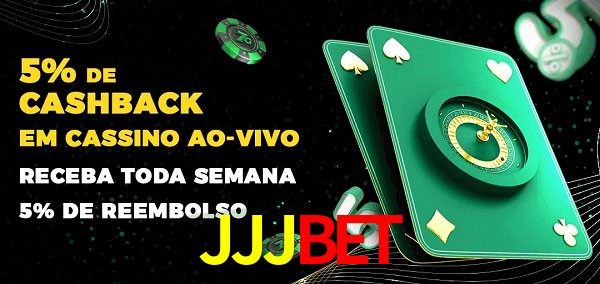 Promoções do cassino ao Vivo JJJBET